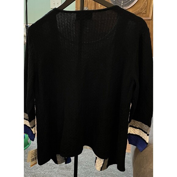 Alfred Dunner Ladies Long Sleeved 1-piece Sweater & Shirt  W/Necklace Petite Sm - Picture 4 of 8
